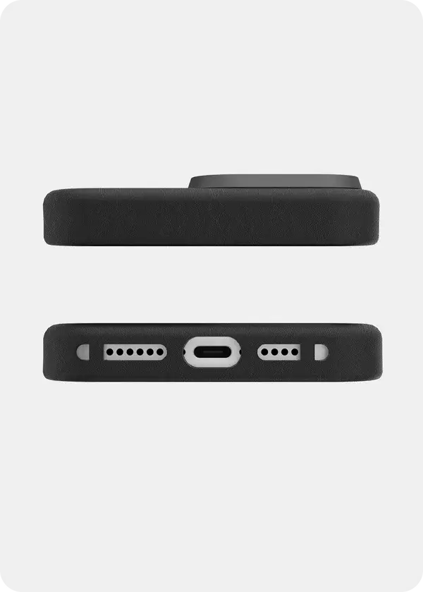 Avana Leather MagSafe Case for iPhone 16 Pro - Ash Black