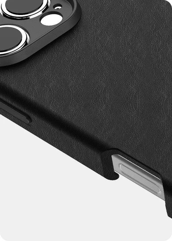 Avana Leather MagSafe Case for iPhone 16 Pro - Ash Black