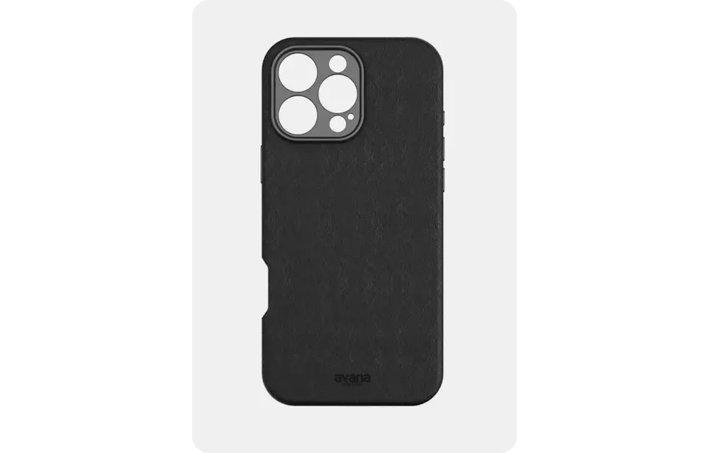 Avana Leather MagSafe Case for iPhone 16 Pro Max - Ash Black