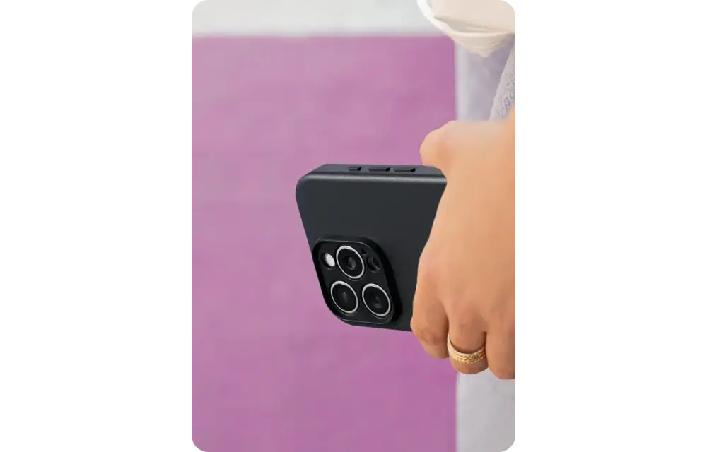 Avana Leather MagSafe Case for iPhone 16 Pro Max - Ash Black