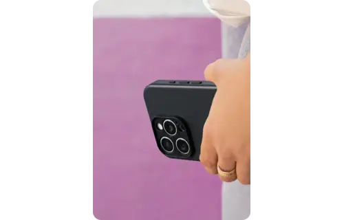 Avana Leather MagSafe Case for iPhone 16 Pro Max - Ash Black