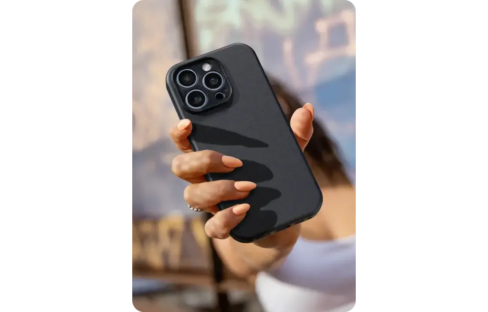 Avana Leather MagSafe Case for iPhone 16 Pro Max - Ash Black