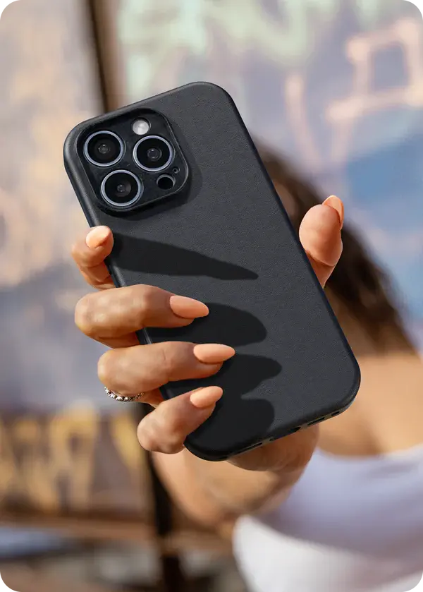 Avana Leather MagSafe Case for iPhone 16 Pro Max - Ash Black