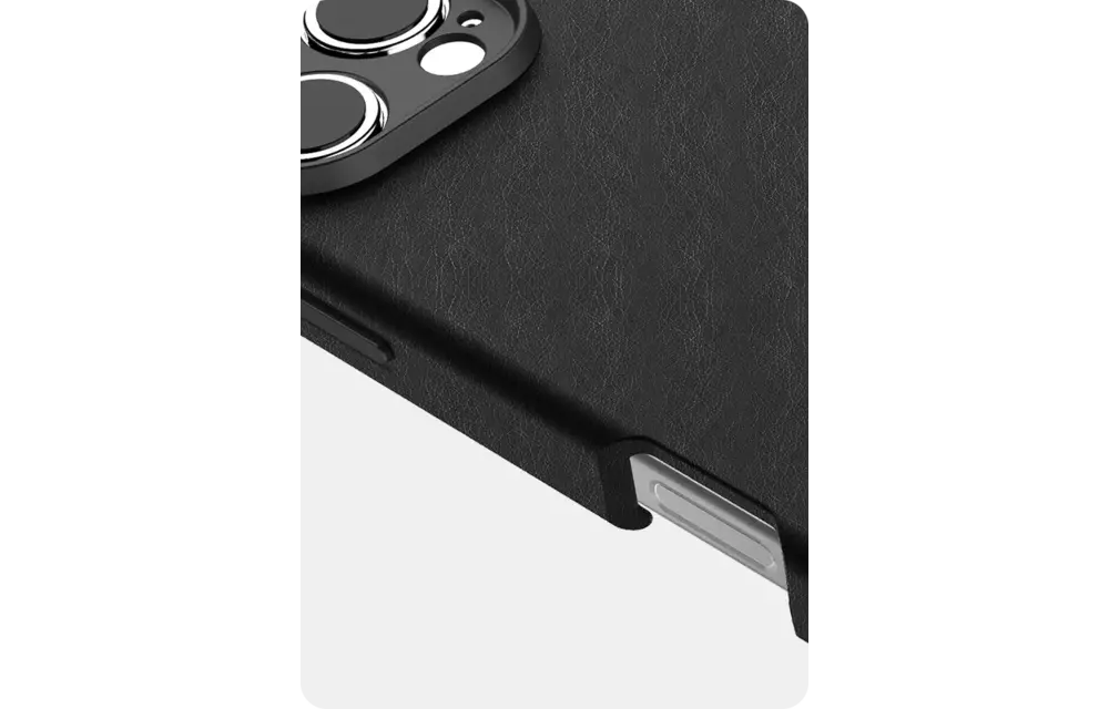 Avana Leather MagSafe Case for iPhone 16 Pro Max - Ash Black