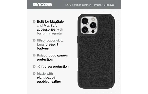Incase ICON MagSafe Case for iPhone 16 Pro Max - Obisidian