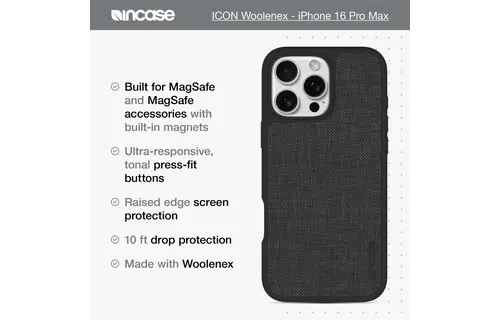 Incase ICON MagSafe Case for iPhone 16 Pro - Graphite