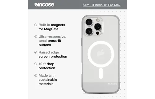 Incase Slim MagSafe Case for iPhone 16 Pro - Clear