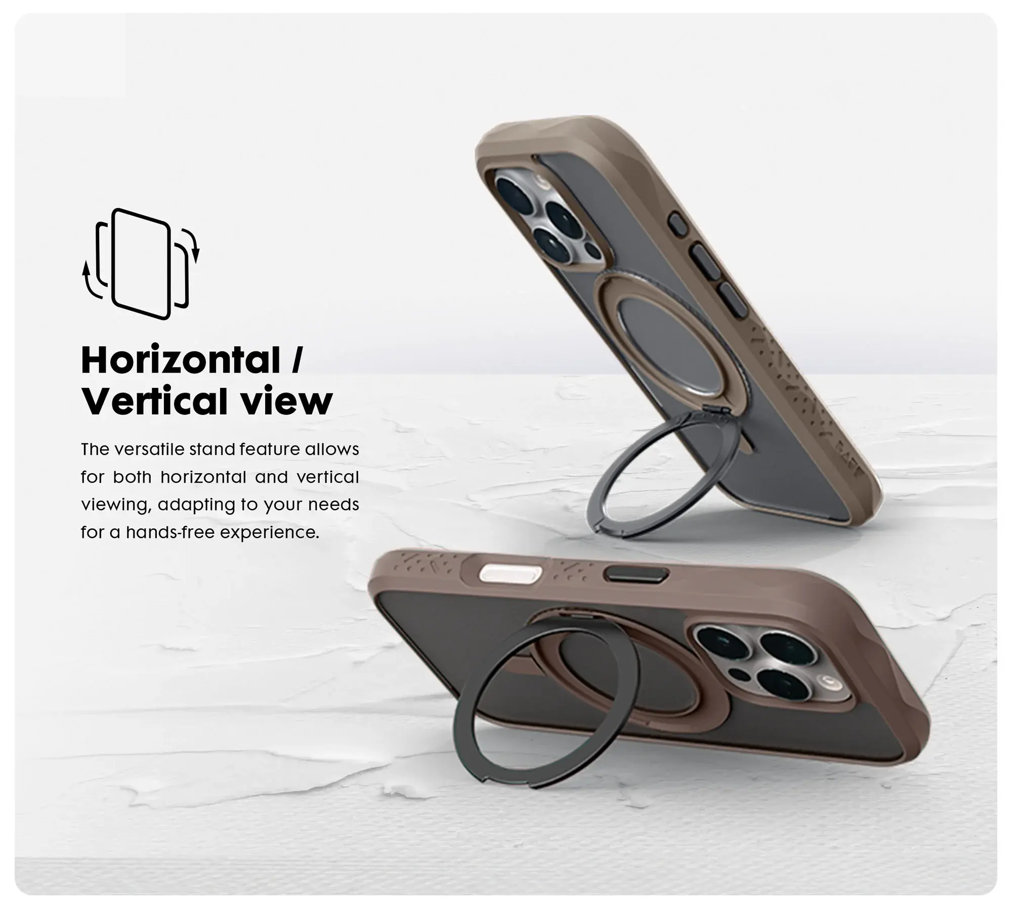 LAUT Crystal Matter MagSafe Case for iPhone 16 Pro Max - Earth Brown