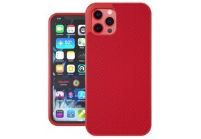 Evutec Ballistic Nylon Aergo Series Case With Afix for iPhone 12 / 12 Pro - Red