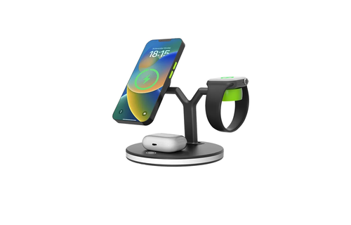 Goui  Dock - Y 3-In-1 Wireless Charging Stand - Black
