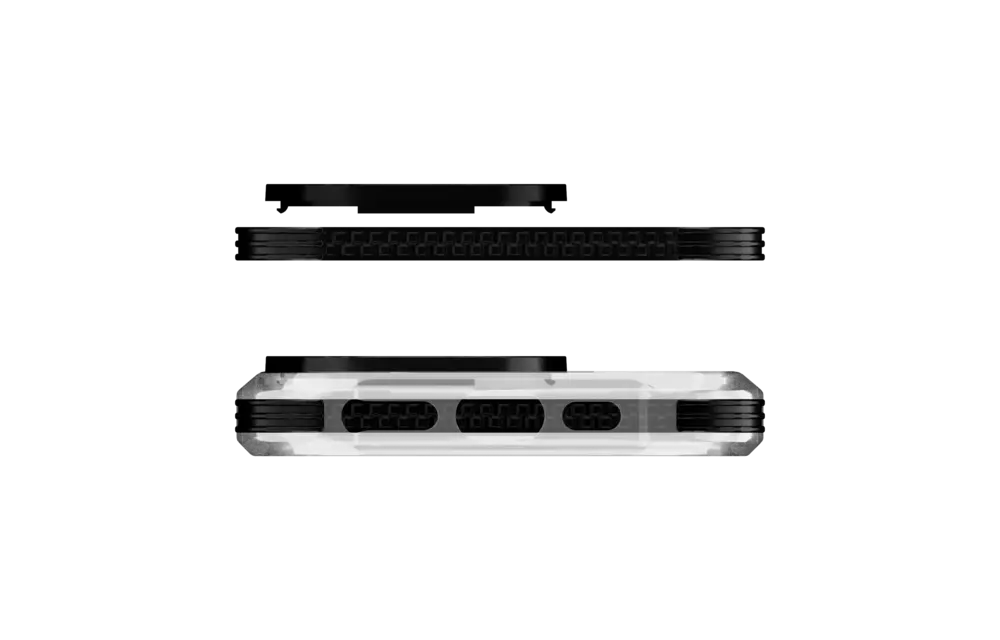Buttercase Inspire MagSafe Series Protective Case For iPhone 16 Pro - Clear / Black