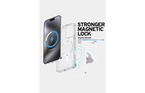 ITSKINS Hybrid R Touch Clear MagSafe Case for iPhone 16 Pro Max - Transparent