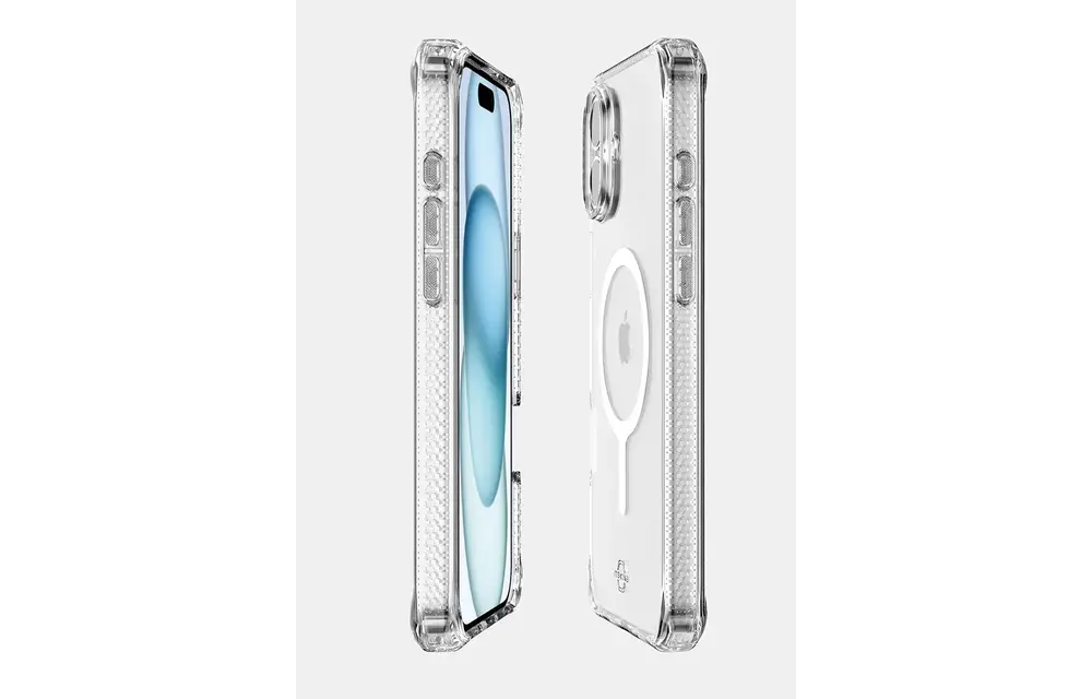 ITSKINS Hybrid R Touch Clear MagSafe Case for iPhone 16 - Transparent
