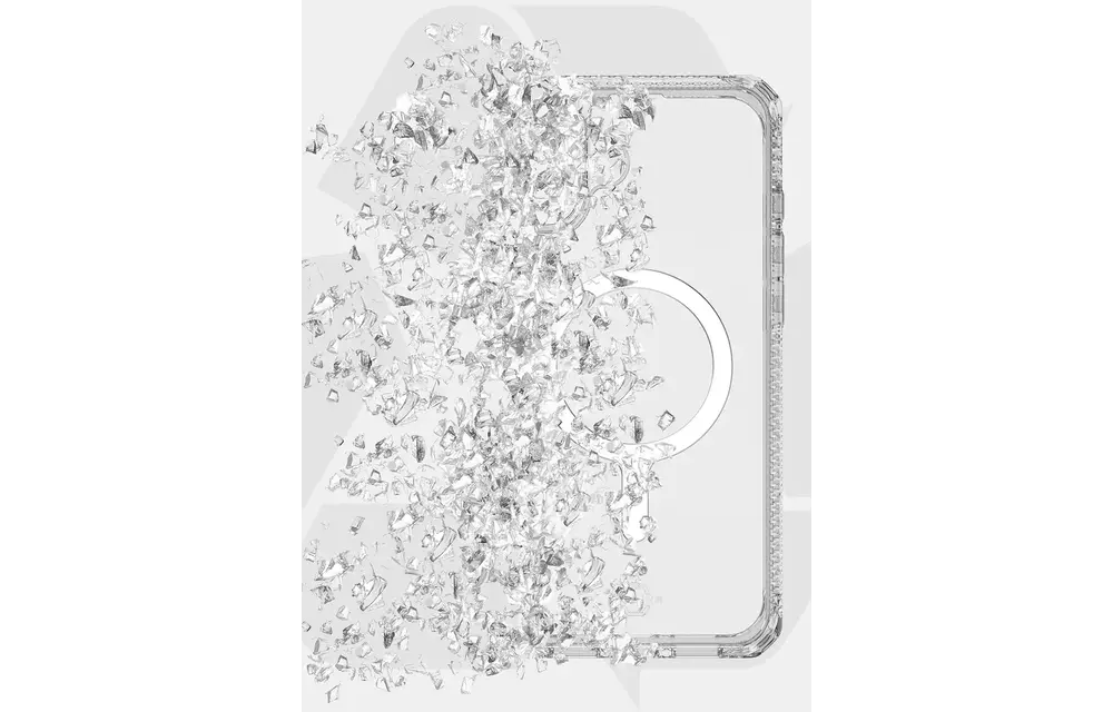 ITSKINS Hybrid R Touch Clear MagSafe Case for iPhone 16 - Transparent