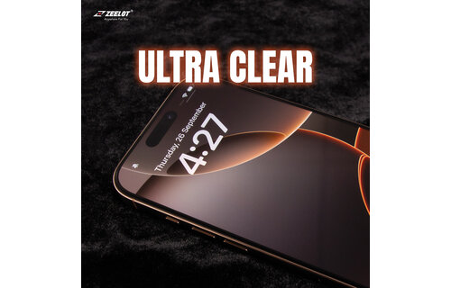Zeelot 2.5D+ Solidsleek Screen Protector for iPhone 16 Pro Max - Retina Clear