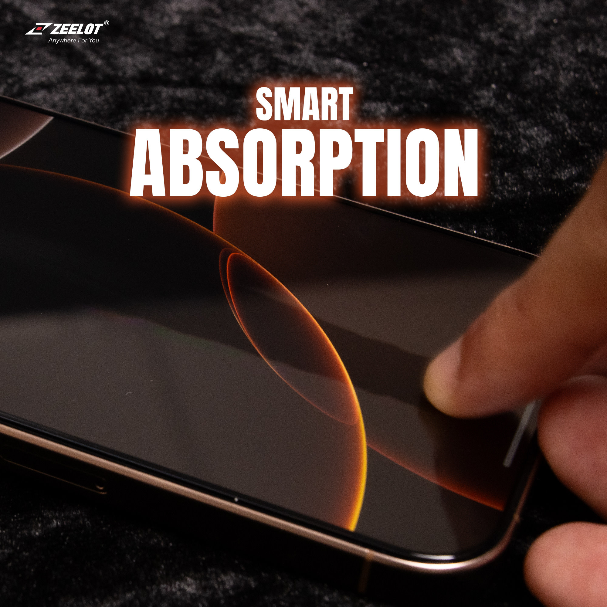 Zeelot 2.5D+ Solidsleek Screen Protector for iPhone 16 - Matte Clear