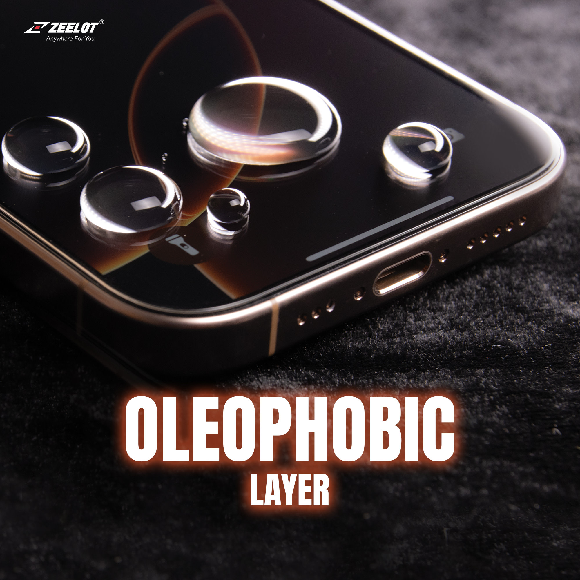 Zeelot 2.5D+ Solidsleek Screen Protector for iPhone 16 Pro - Privacy