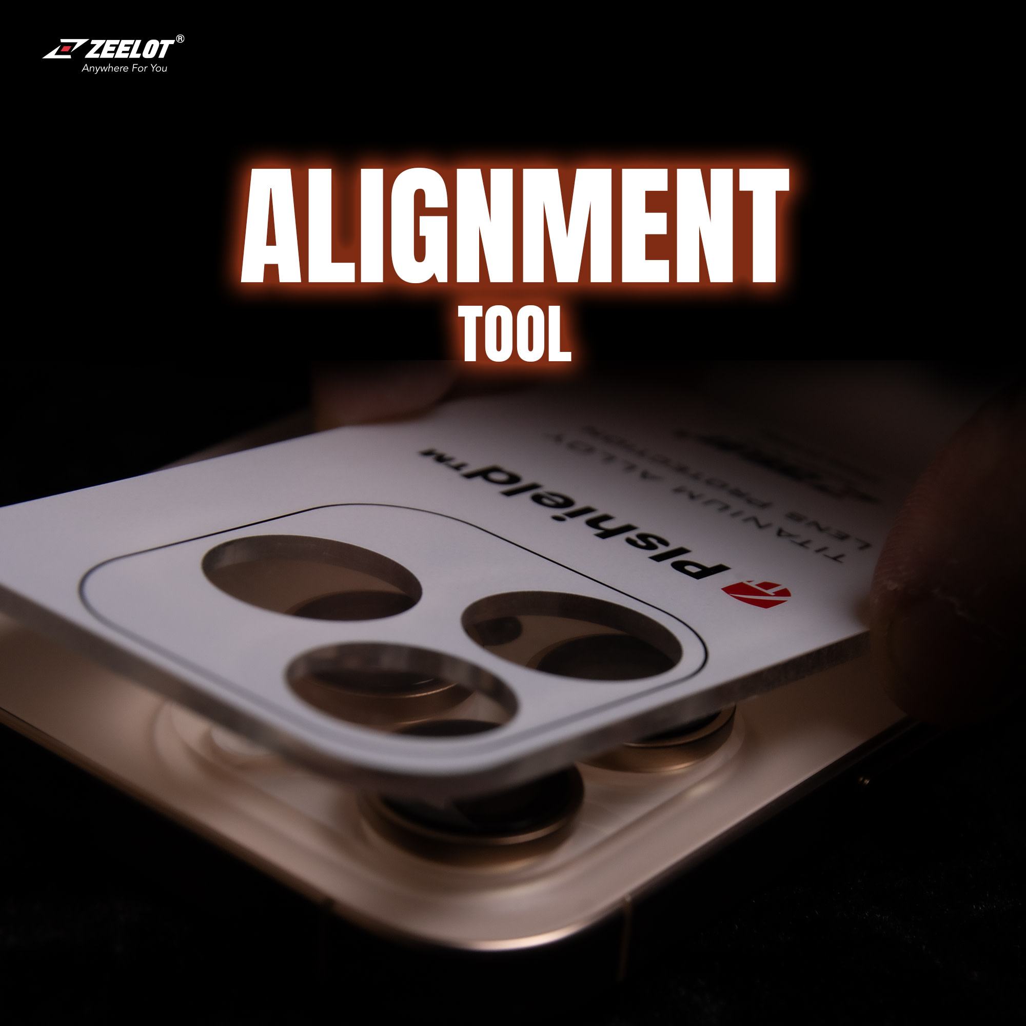 Zeelot Pishield Titanium Alloy Lens Protector for iPhone 16 Pro / 16 Pro Max - Diamond