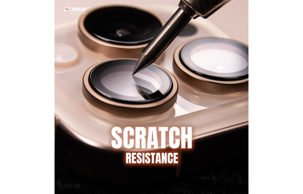 Zeelot Pishield Titanium Alloy Lens Protector for iPhone 16 Pro / 16 Pro Max - Iridescent