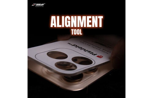 Zeelot Pishield Titanium Alloy Lens Protector for iPhone 16 Pro / 16 Pro Max - Bright Silver