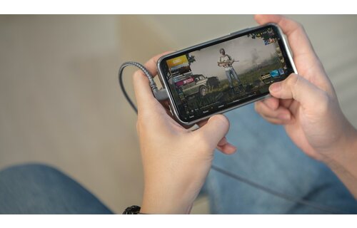 Moshi Integra USB-C to Lightning Charge and Sync  Cable with 90-degree Connector 5ft /1.5m - Titanium Gray