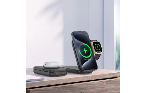 Powerology  10000mAh Qi2 - 15W iPhone 15 Magsafe Powerbank Watch Charger