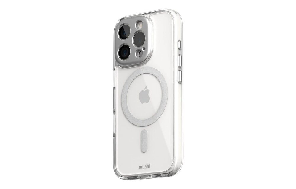 Moshi iGlaze MagSafe Case for iPhone 16 Pro Max - Luna Silver