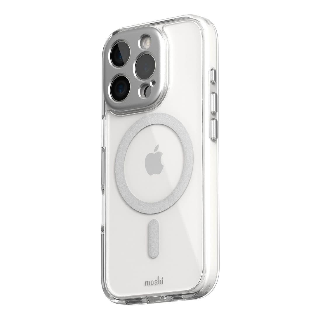 Moshi iGlaze MagSafe Case for iPhone 16 Pro Max - Luna Silver