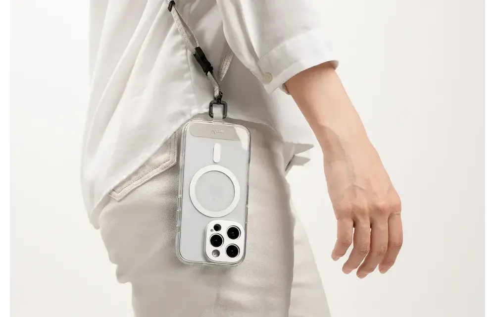 Moshi iGlaze MagSafe Case for iPhone 16 Pro - Luna Silver