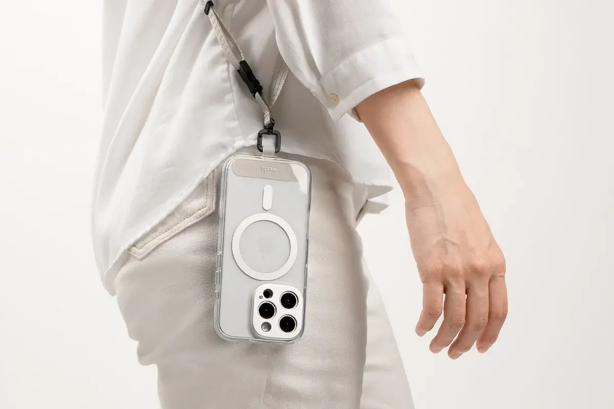 Moshi iGlaze MagSafe Case for iPhone 16 Pro - Luna Silver