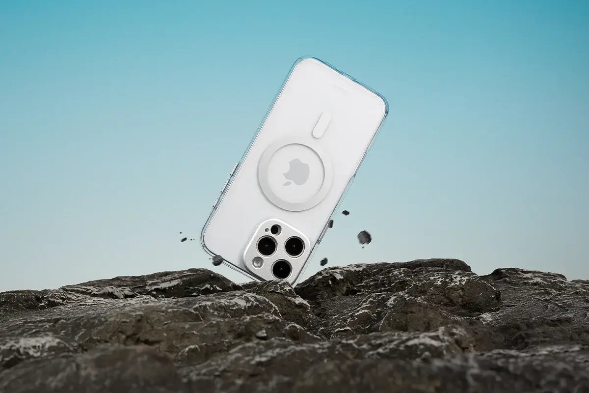 Moshi iGlaze MagSafe Case for iPhone 16 Pro - Luna Silver