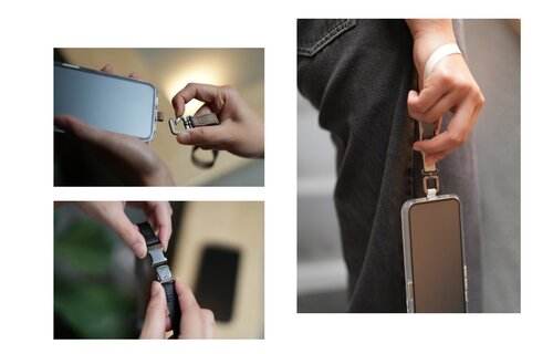 Moshi 2-in-1 Wrist/Body Strap - Midnight Black