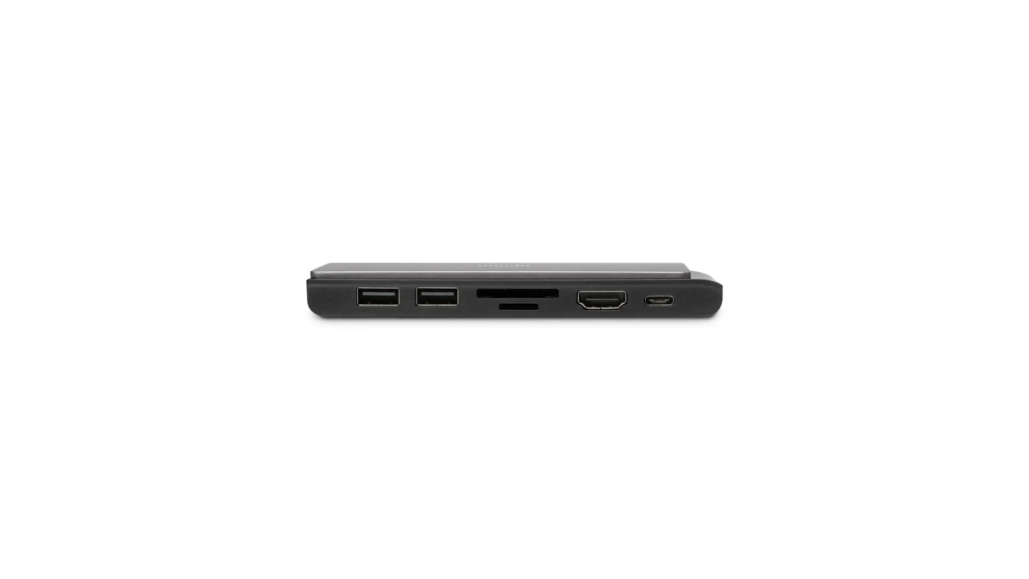 Moshi Symbus Mini 7-in-1 portable USB-C hub with Gigabit Ethernet port - Titanium Gray
