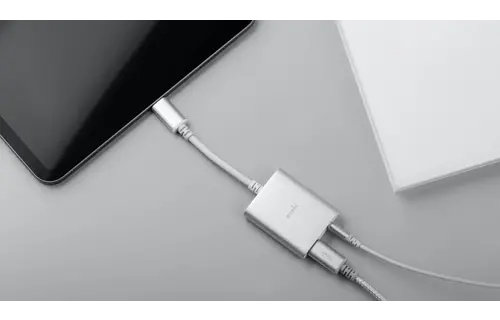 Moshi USB-C Digital Audio 3.5mm with Charging Adapter - Silver
