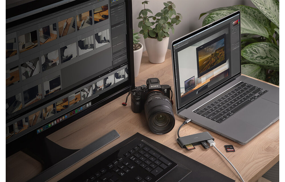 Moshi USB-C Multimedia Adapter - Titanium Gray