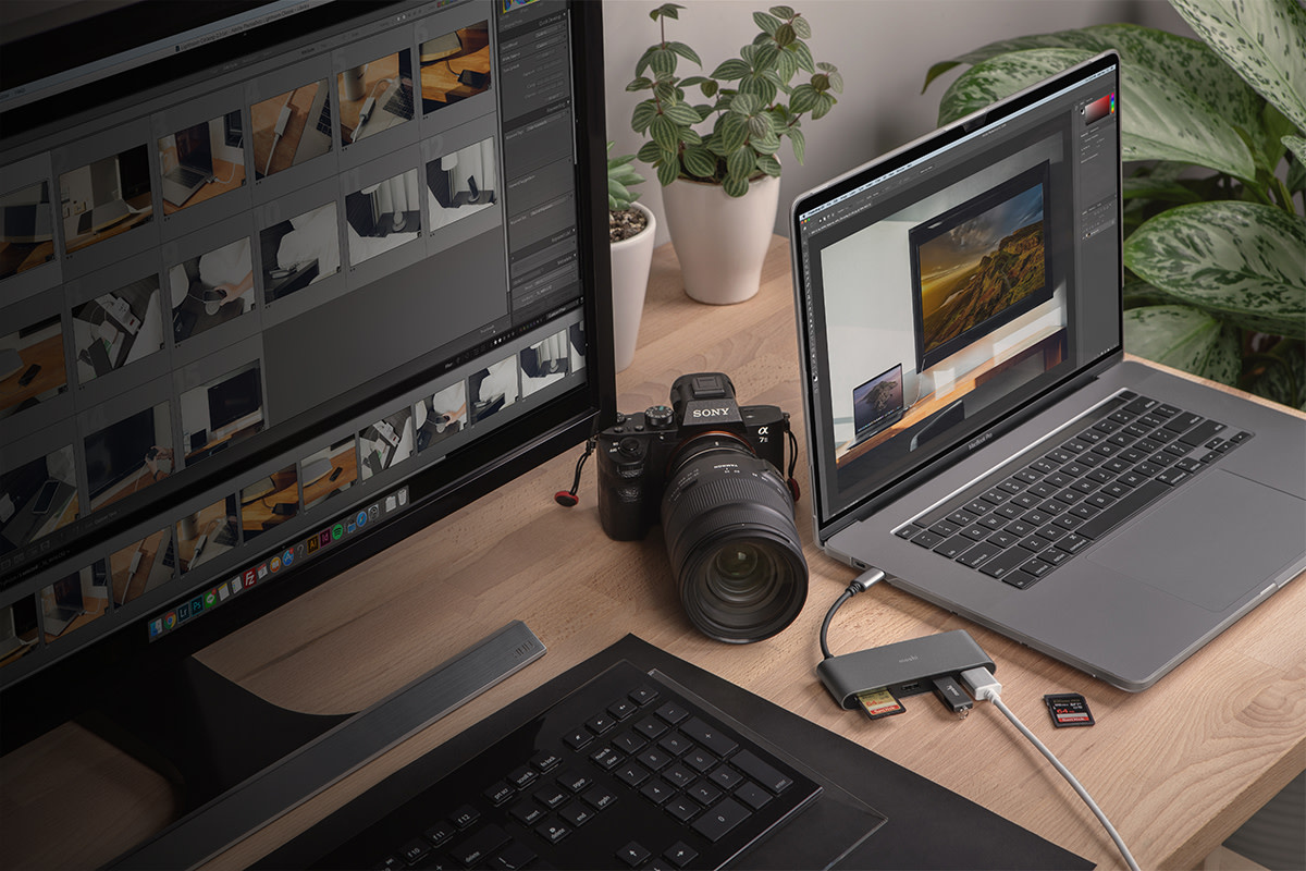 Moshi USB-C Multimedia Adapter - Titanium Gray