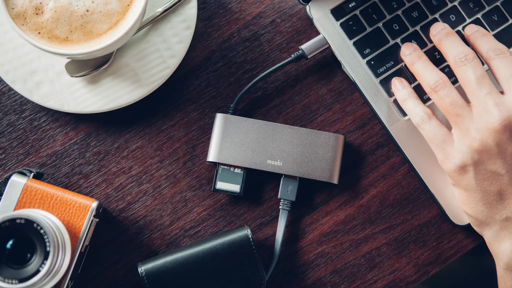 Moshi USB-C Multimedia Adapter - Titanium Gray