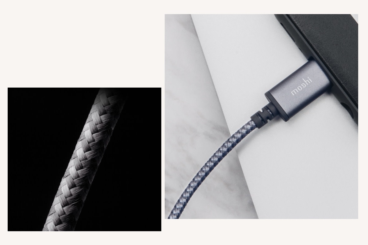 Moshi Integra USB-C to USB-A Charge Cable 5ft/1.5m - Titanium Gray