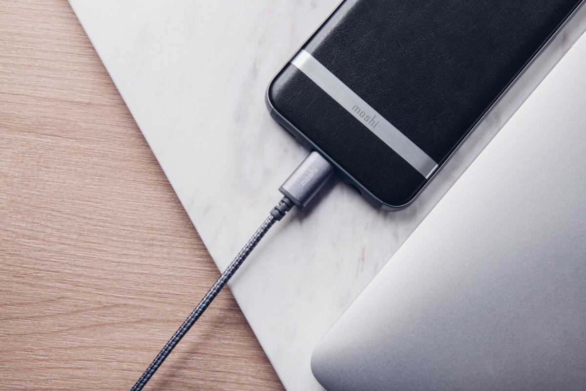 Moshi Integra USB-C to USB-A Charge Cable 5ft/1.5m - Titanium Gray