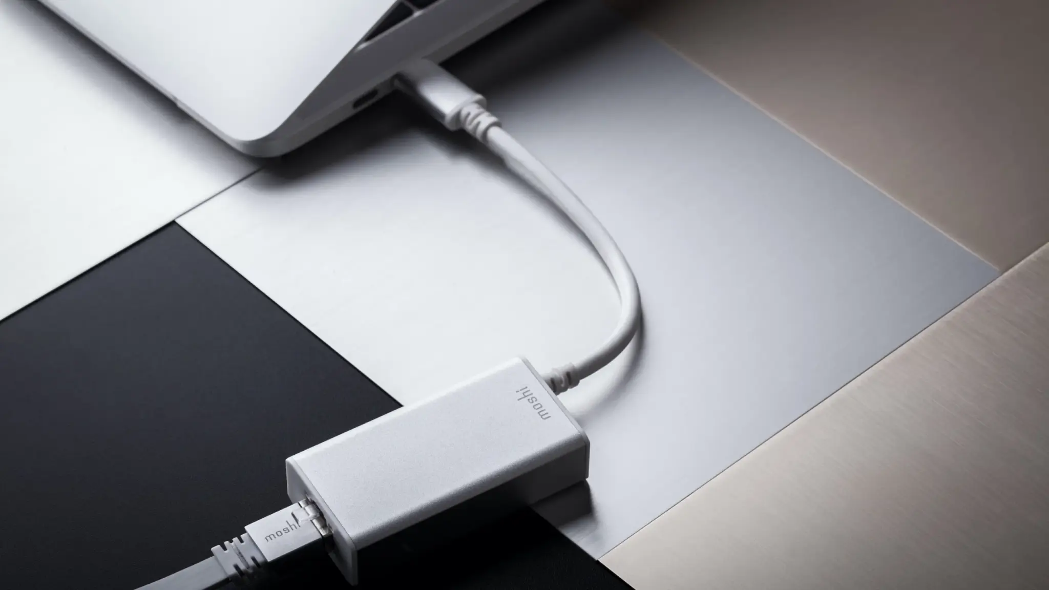 Moshi USB-C to Gigabit Ethernet Adapter - Silver