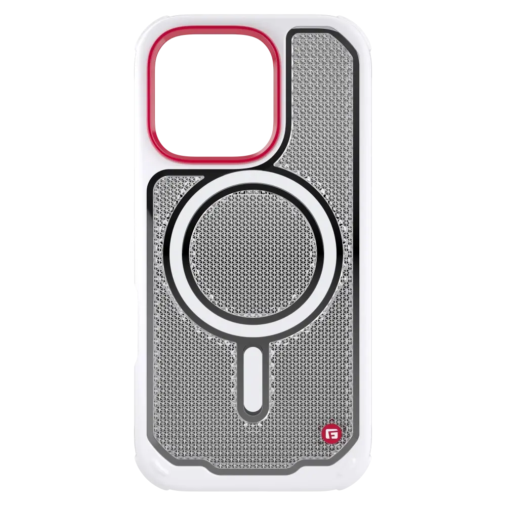 Gadget Guard Reflector MagSafe Case with G-Form Protection for Apple iPhone 16 Pro - White