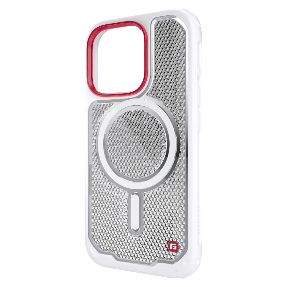 Gadget Guard Reflector MagSafe Case with G-Form Protection for Apple iPhone 16 Pro - White