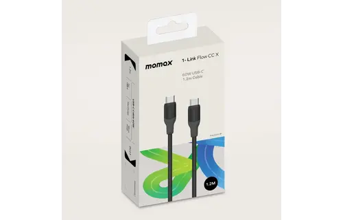 Momax 1- Link Flow 60W USB-C Cable 1.2M - Black