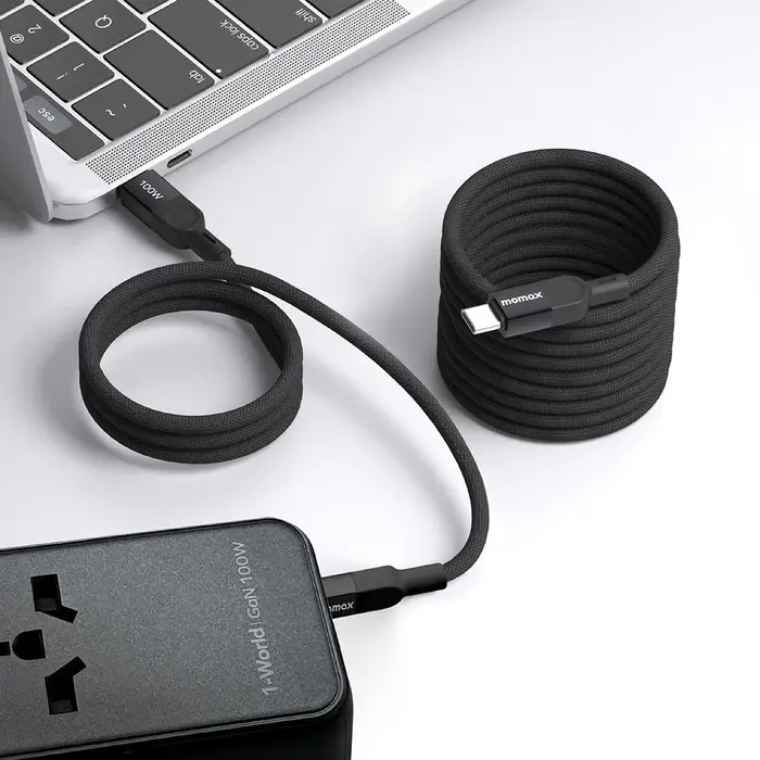 Momax MagLink Magnetic USB-C to USB-C Cable 100W Cable 1M - Black