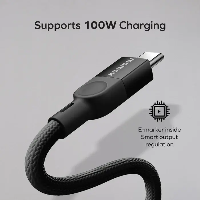 Momax MagLink Magnetic USB-C to USB-C Cable 100W Cable 2M - Black