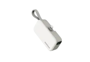 Momax 1-Power Mini 3 in 1 Battery Pack with Lightning Power Bank 5000 mAh - White