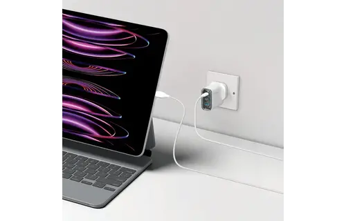 Momax 1 Charge Flow Plus 3 Port USB-C and USB-A  Gan Charger 80W - White