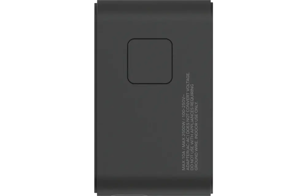 Momax 1 World Plus 70w Gan 3 Port + AC Travel Adapter with Retractable USB-C Cable - Black