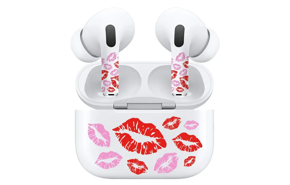 Rock Max AirPods & Charging Case Art Skin Set for AirPods Pro 2 / Pro - Pink Lips Print