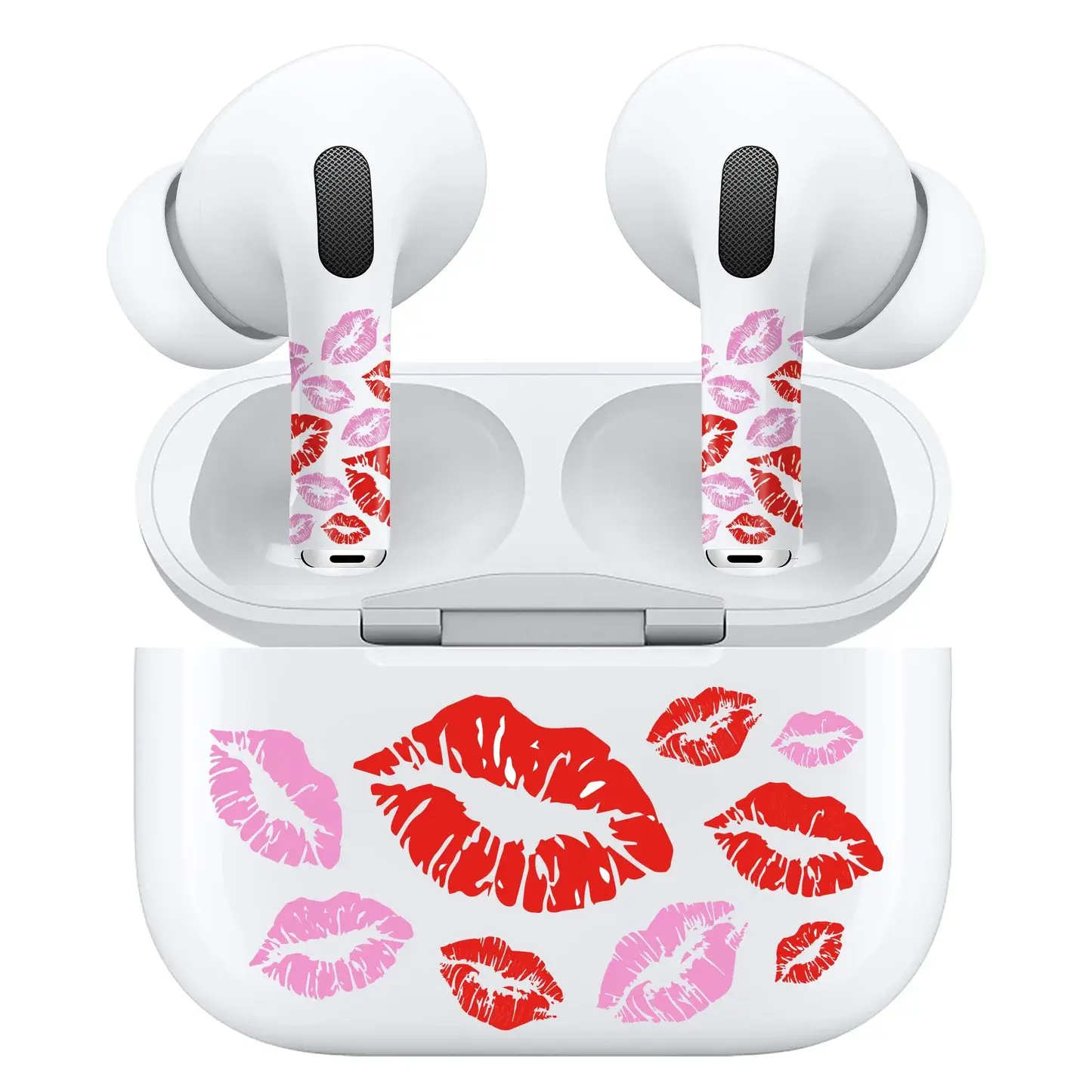 Rock Max AirPods & Charging Case Art Skin Set for AirPods Pro 2 / Pro - Pink Lips Print